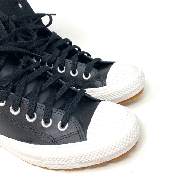 Converse Ctas Berkshire Boot High Top Black Junior Women's Leather Size 271710C - Picture 4 of 8